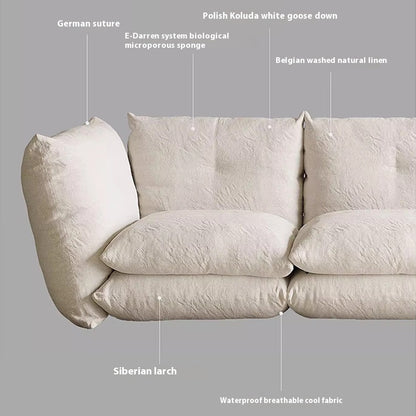 Minimalist Linen Fabric Sofa