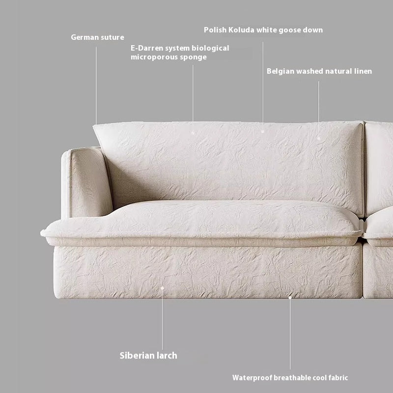 White Goose Down sofa