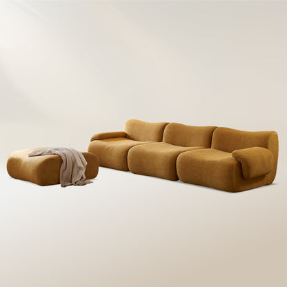 Marigold Sherpa Fleece Compressed Sofa