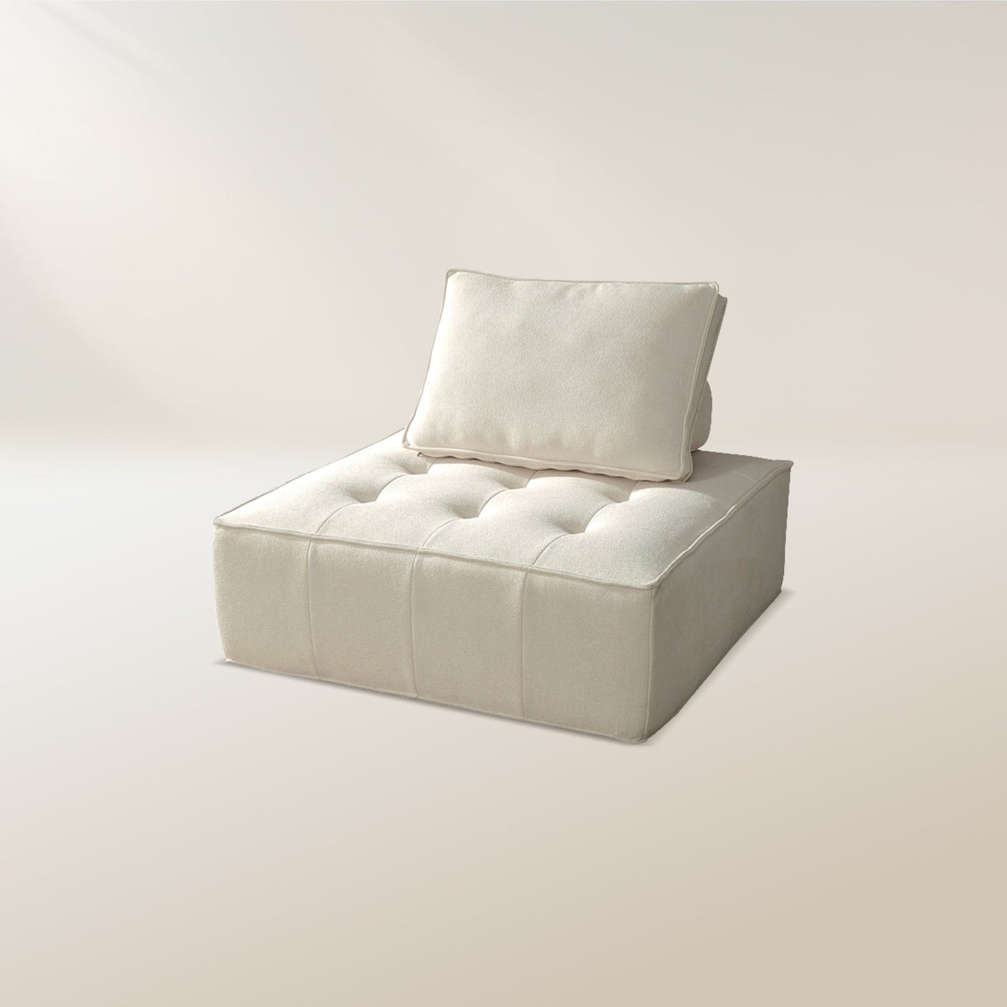 Minimalist Cube Modular Velvet Compressed Sofa