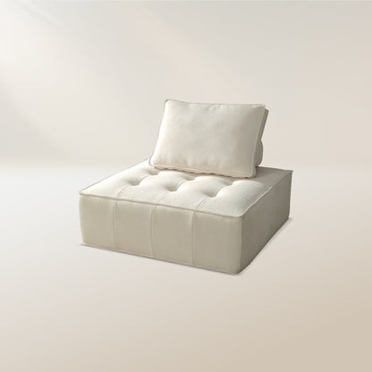 Minimalist Cube Modular Velvet Compressed Sofa