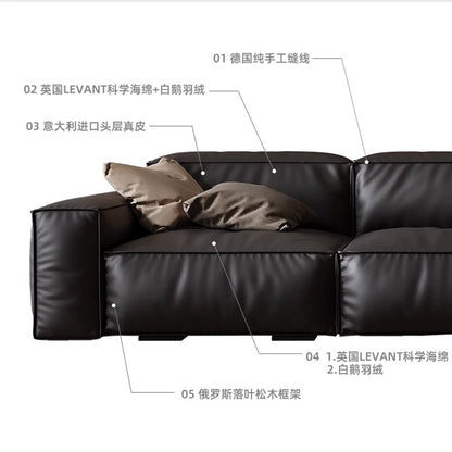 Full Leather Modular Sofa