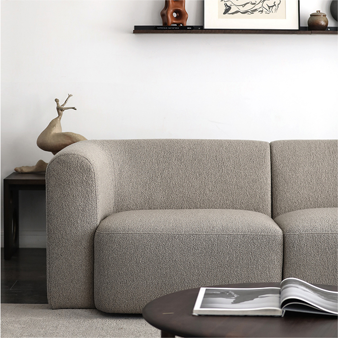 Stone Gray L Shaped Modular Sectional