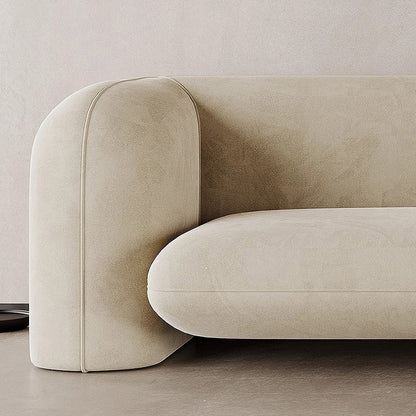 Matte Suede Irregular Sofa