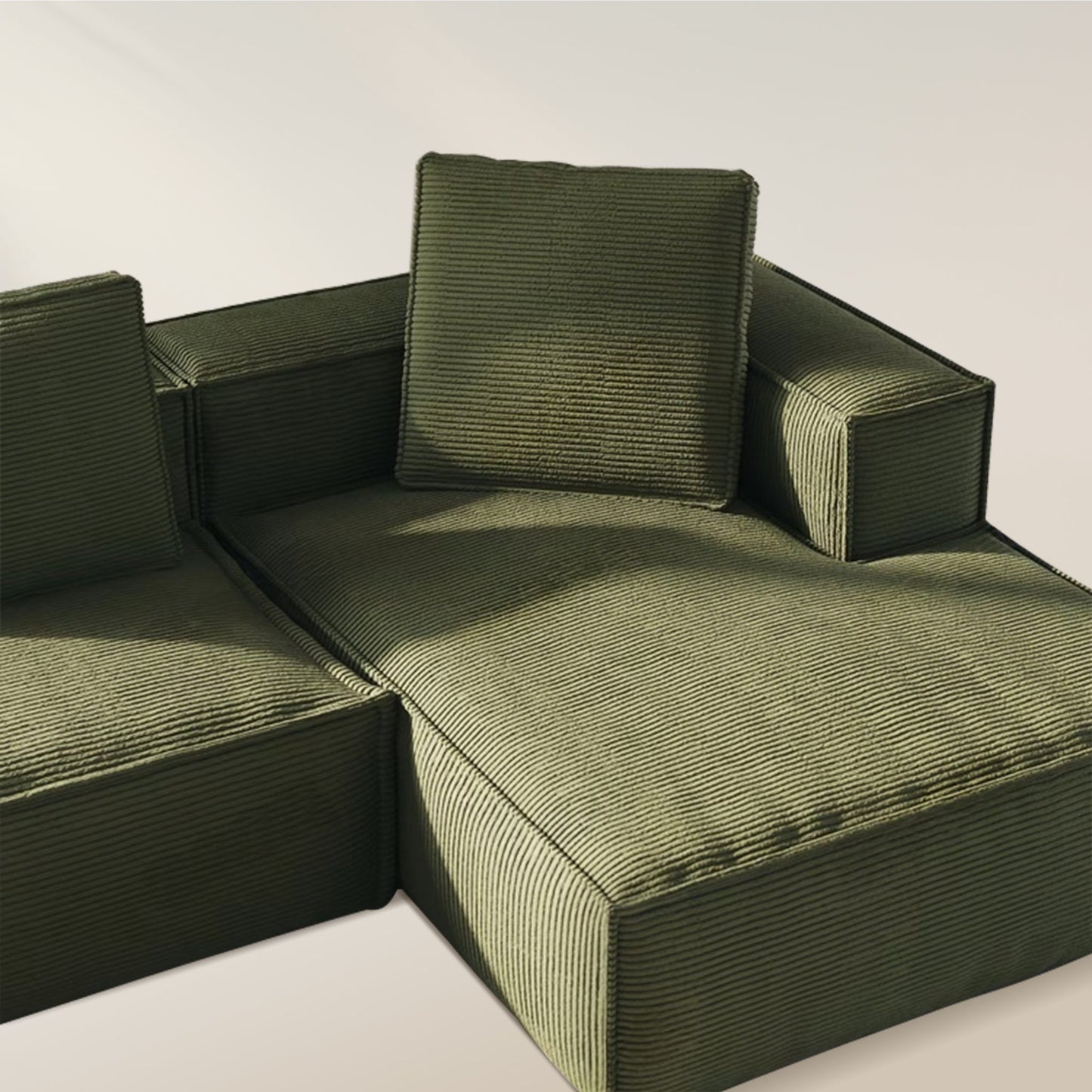 Forest Form Corduroy Compressed Sofa