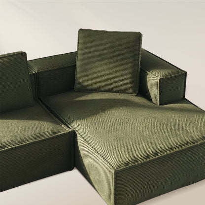 Forest Form Corduroy Compressed Sofa