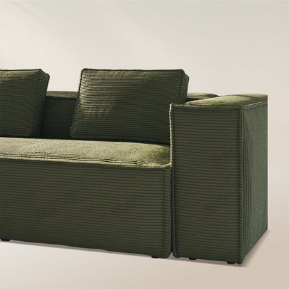 Forest Form Corduroy Compressed Sofa