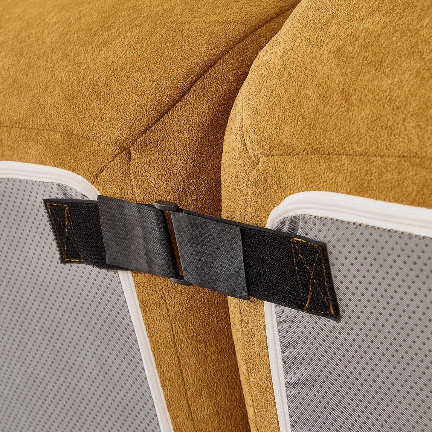 Marigold Sherpa Fleece Compressed Sofa