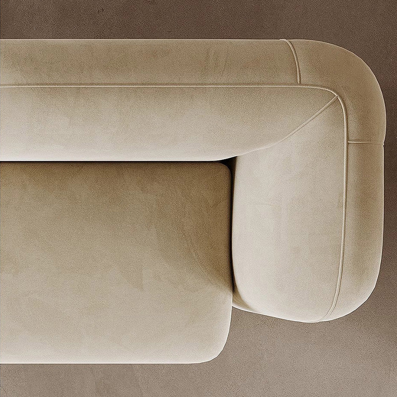 Matte Suede Irregular Sofa