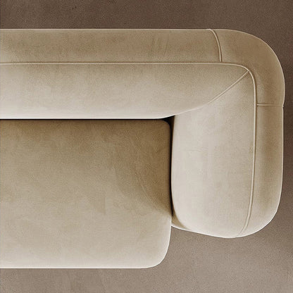 Matte Suede Irregular Sofa