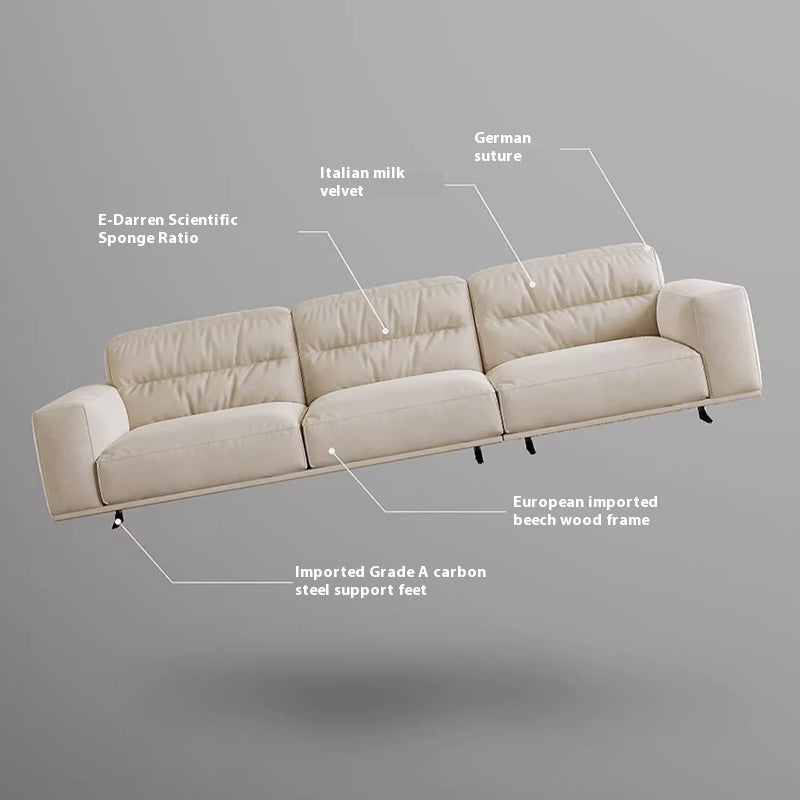 Milk Velvet Sofa