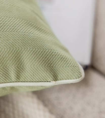 Versatile Green Simple Throw Pillow