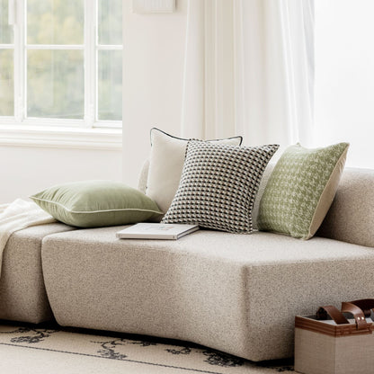 Versatile Green Simple Throw Pillow