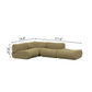 Curved Olive Modular Sectional Sofa
